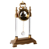 Gold Crystal Bell Clock