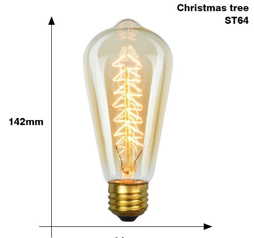 Edison Bulb E27 220V 40W ST64 A19 T45 G80 G95 G125 Incandescent filament bulb lighting Retro Edison Light Bulb