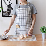 Fawn plus cotton linen apron English printing apron