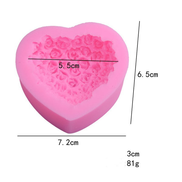 Valentines Day Gift Valentine's Day Love Rose Silicone Mould Home Supplies