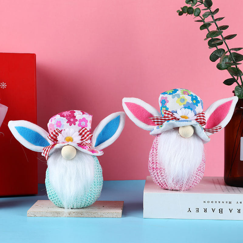 Easter Light Bunny Doll Decoration Window Home Decoration Decoration