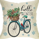 Winter Series Throw Pillow Cover Linen