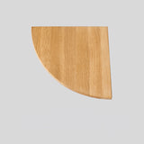 Solid Wood Fan-shaped Plank Corner Partition Shelf