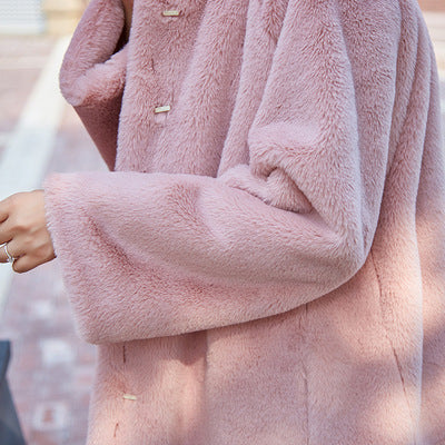 Faux fur faux fur coat