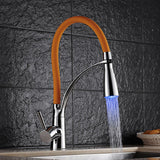 Kitchen faucet with cold tropical lamp