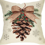 Winter Series Throw Pillow Cover Linen