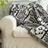 Geometric Cotton Blanket Throw Comforter