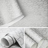 Modern Minimalist Geometric Pattern Striped Non-woven Wallpaper Bedroom Living Room Wallpaper