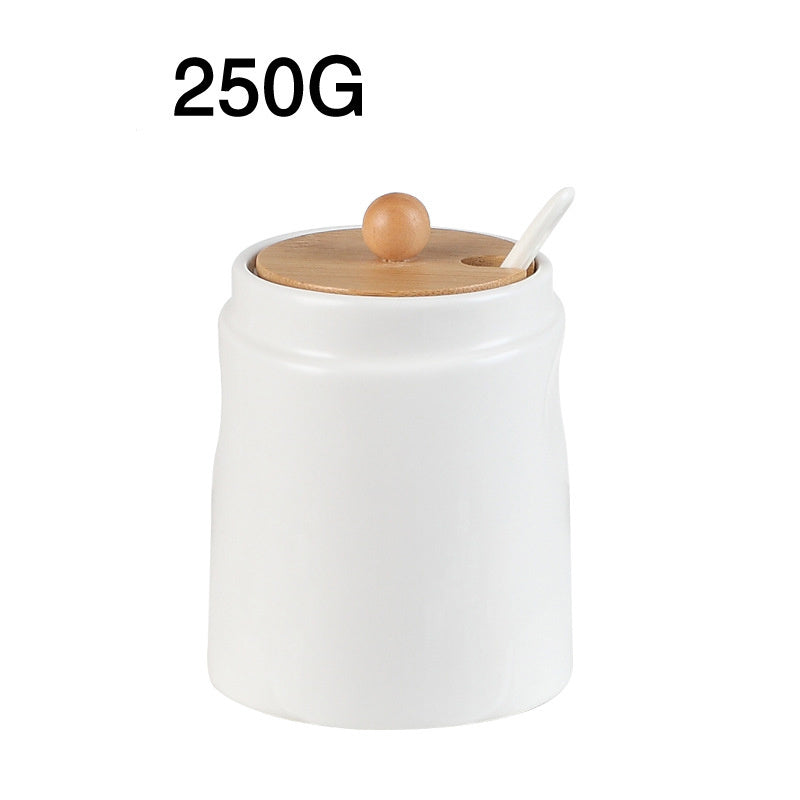 Kitchen ceramic seasoning jar