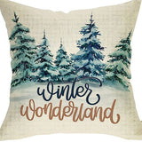 Winter Series Throw Pillow Cover Linen