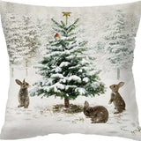 Winter Series Throw Pillow Cover Linen