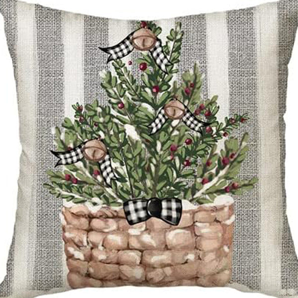 Winter Series Throw Pillow Cover Linen