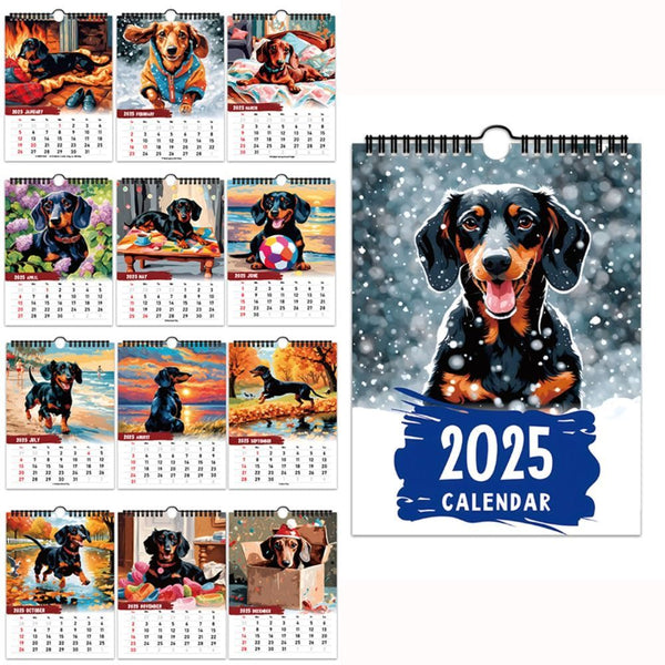 2025 Dachshund Daily Planner Calendar