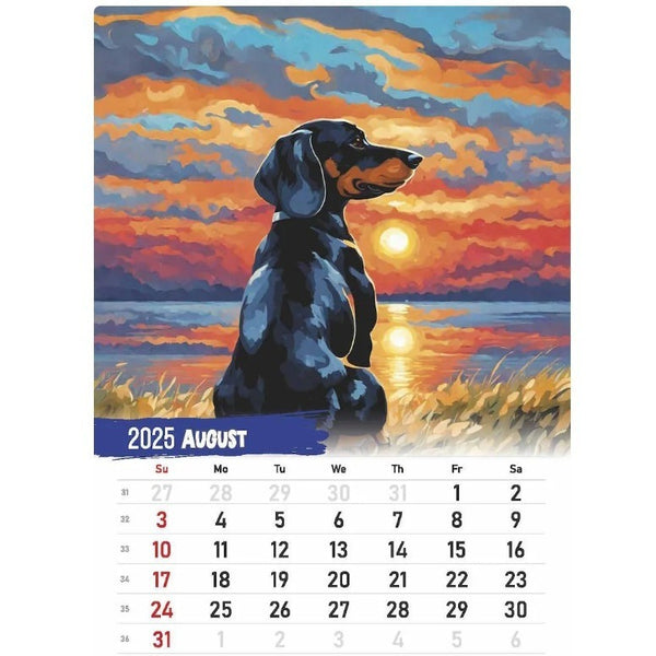 2025 Dachshund Daily Planner Calendar