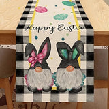 Carrot Bunny Happy Easter Table Runner Spring Summer Seasona