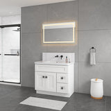 40X24 INCH Bathroom Vanity Mirror, Wall Mounted Frame Dimmable Vanity Mirror, Backlit Shatterproof, Anti-fog