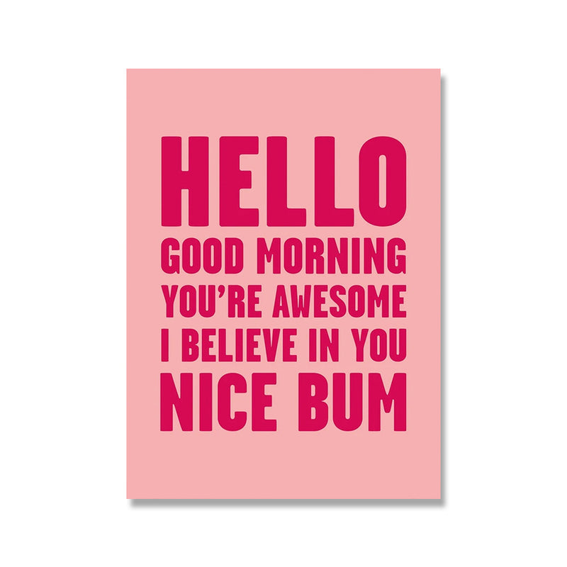 Funny Quote Art Poster Print Modern Inspirational Girl