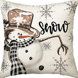 Winter Series Throw Pillow Cover Linen