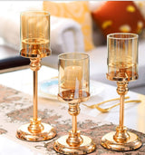 European-style Metal Candle Holders Creative Wax Holders Nordic Western Restaurant Table